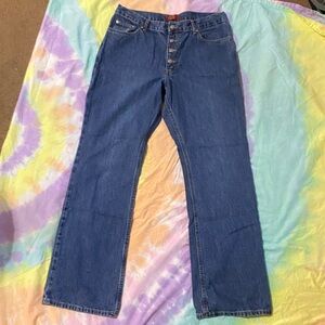 Classic High-Rise Button-Fly Women’s Jeans - Blue